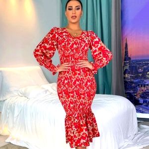 Allover Floral Print Dress